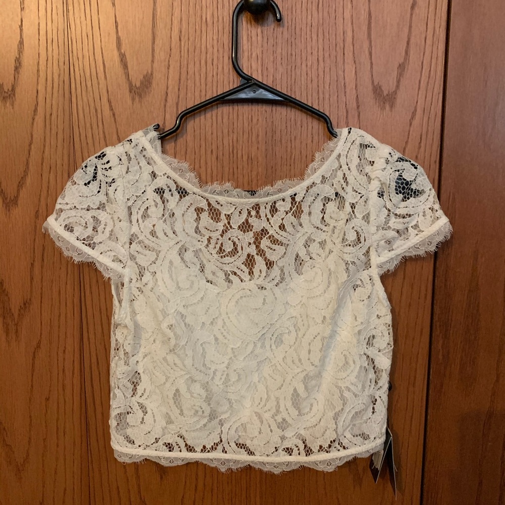 Lace crop top